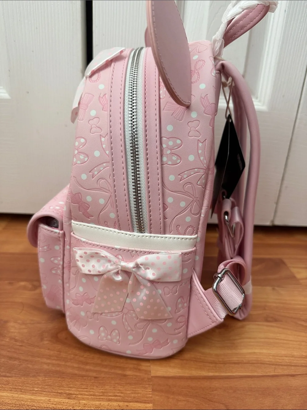 NWT Disney Loungefly Minnie Mouse Pink Bow Mini Backpack | Coquette | Pastel